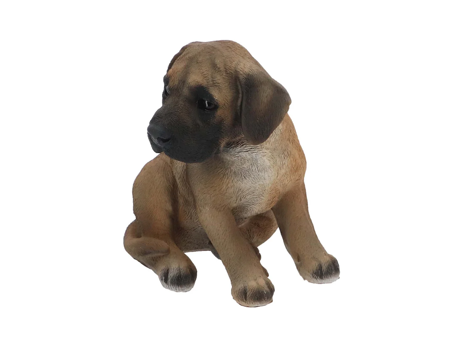 Chiot dogue allemand assis en résine