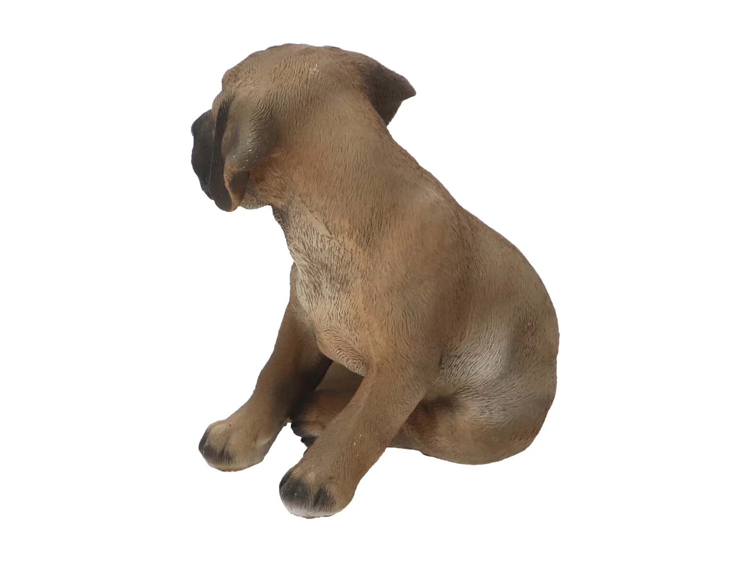 Chiot dogue allemand assis en résine