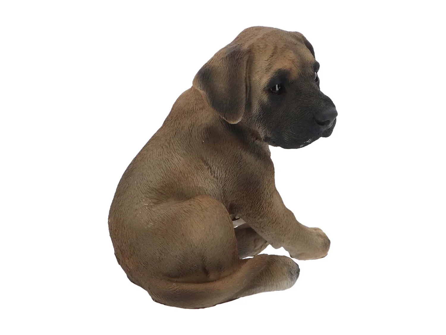 Chiot dogue allemand assis en résine