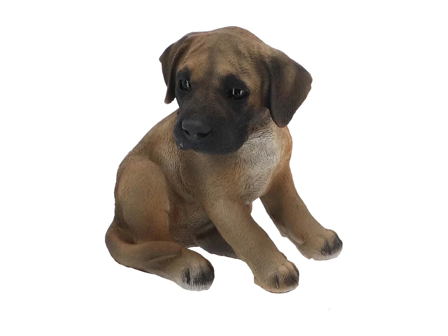 Chiot dogue allemand assis en résine