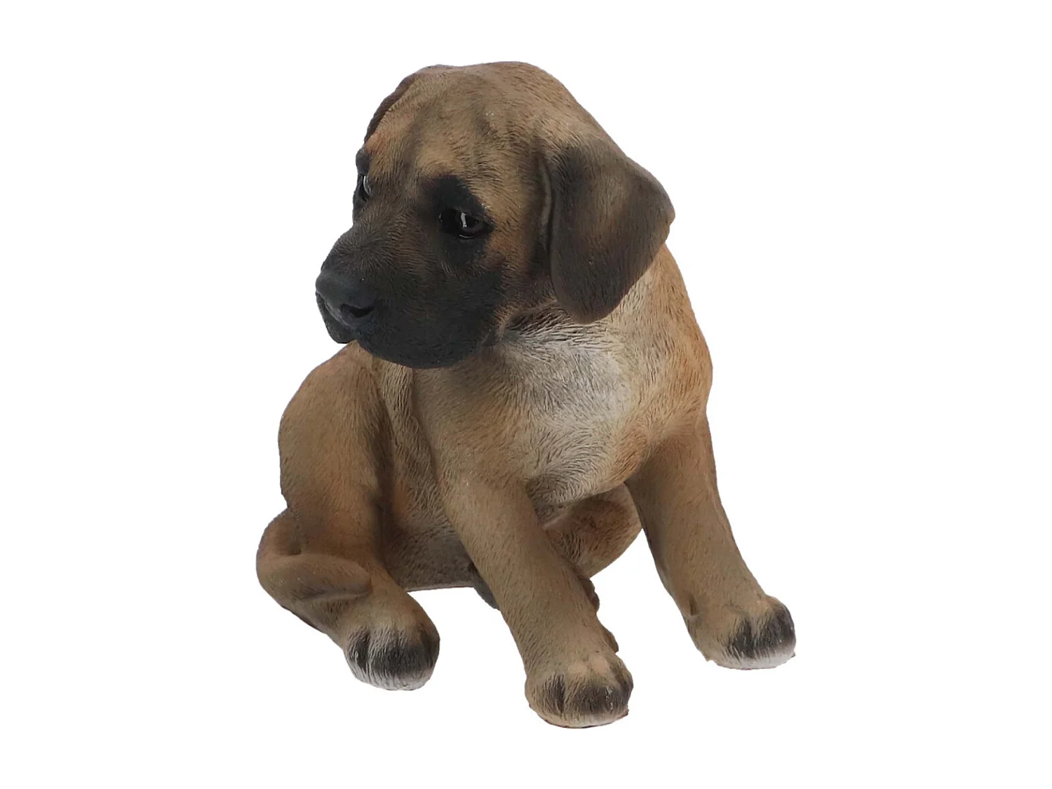 Chiot dogue allemand assis en résine