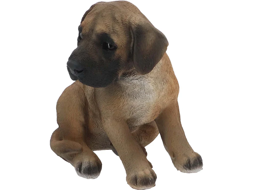 Chiot dogue allemand assis en résine