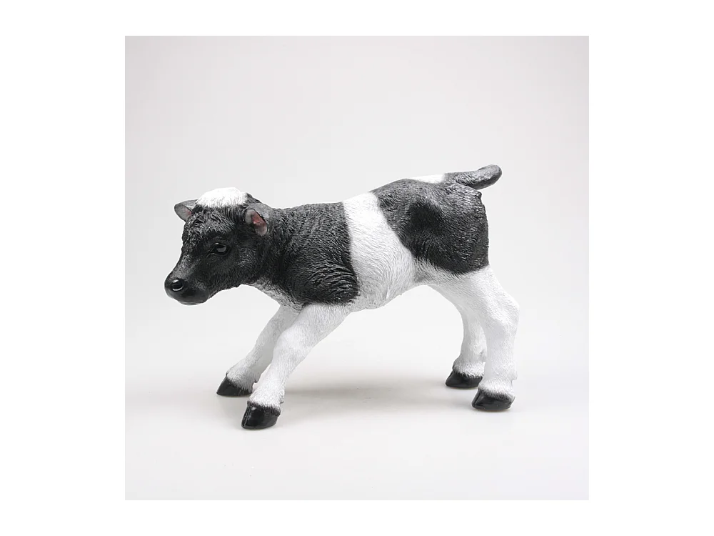 Veau debout en résine 48 x 21 x 33 cm