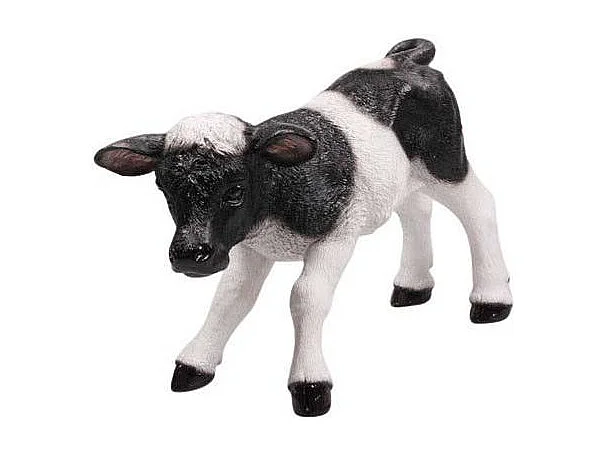 Veau debout en résine 48 x 21 x 33 cm