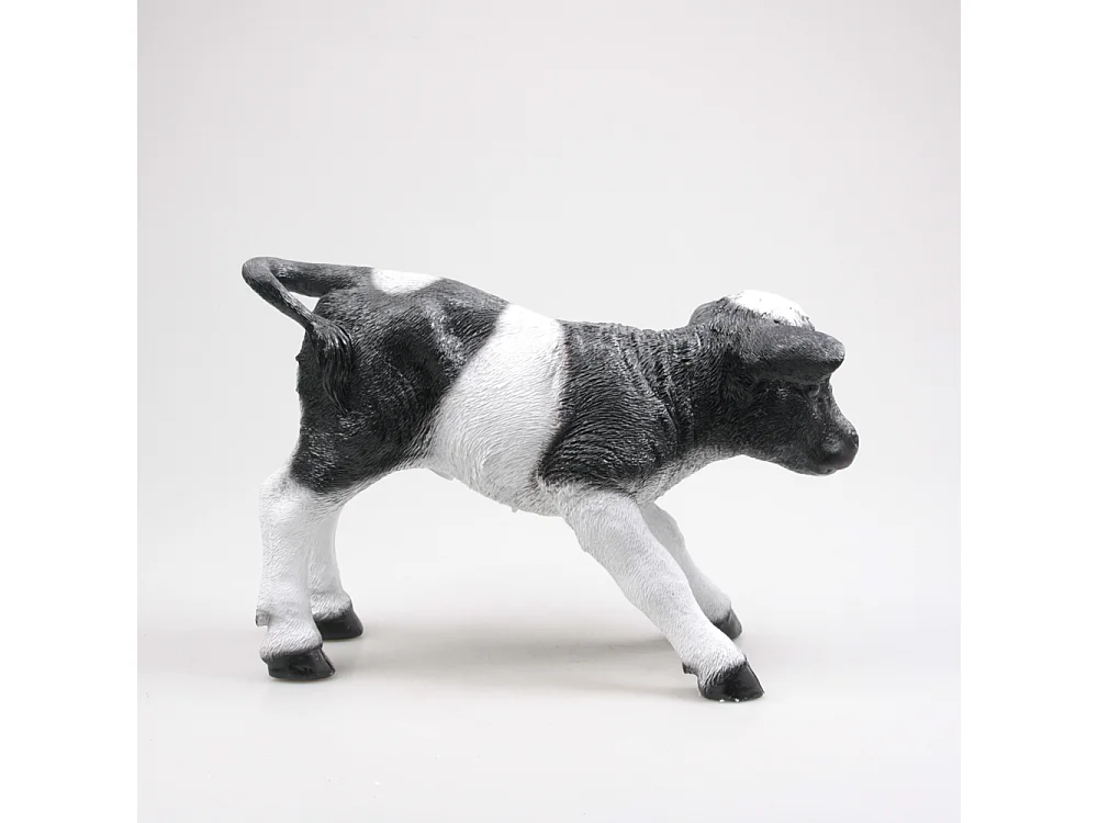 Veau debout en résine 48 x 21 x 33 cm