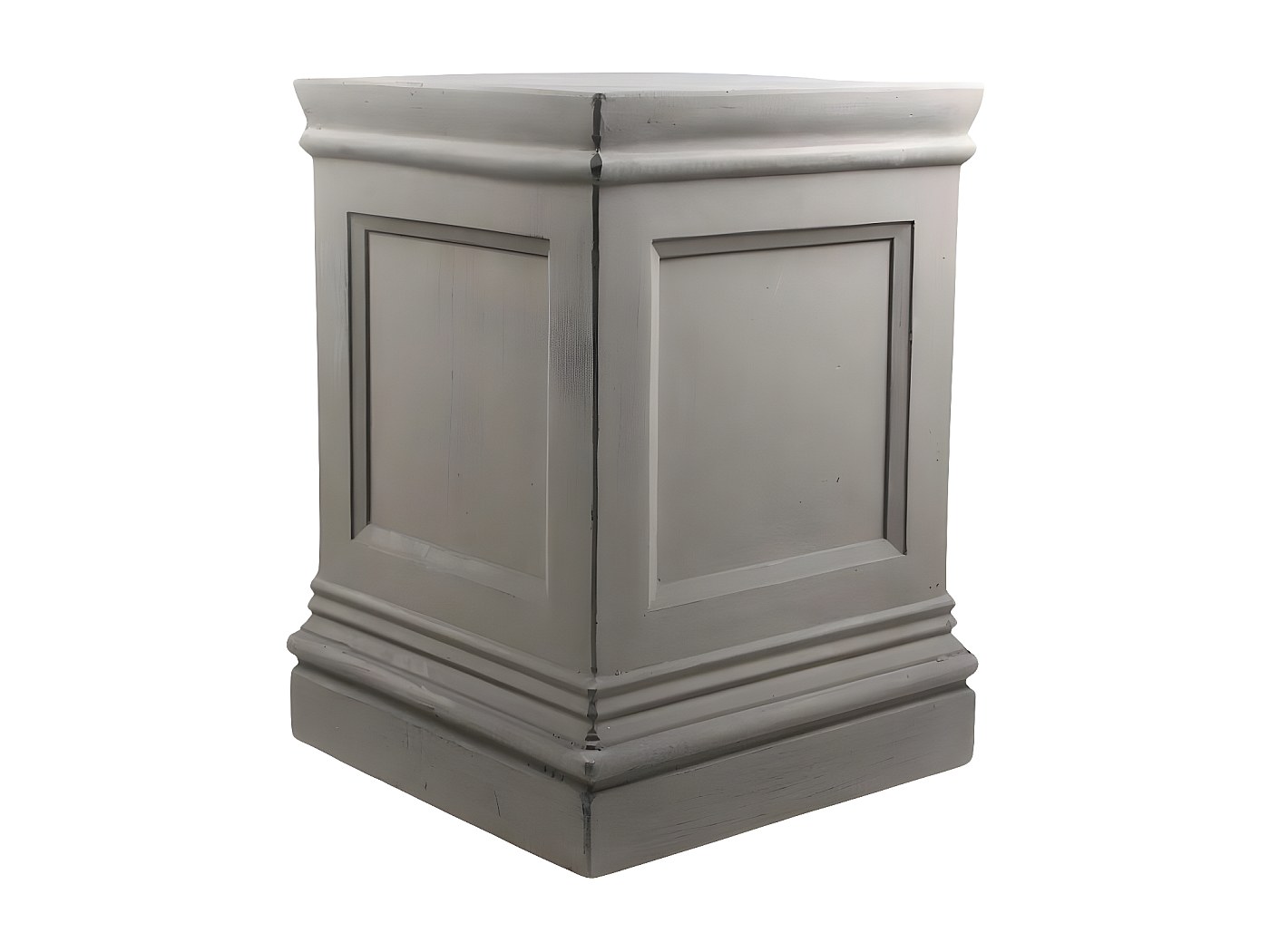 Socle En Plâtre Blanc Diamètre 11 Cm - Sculpture Deco, Fabrication Française