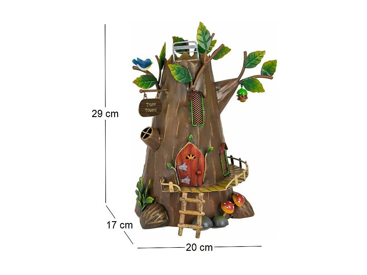 Casa in metallo a torre con baule Pixie