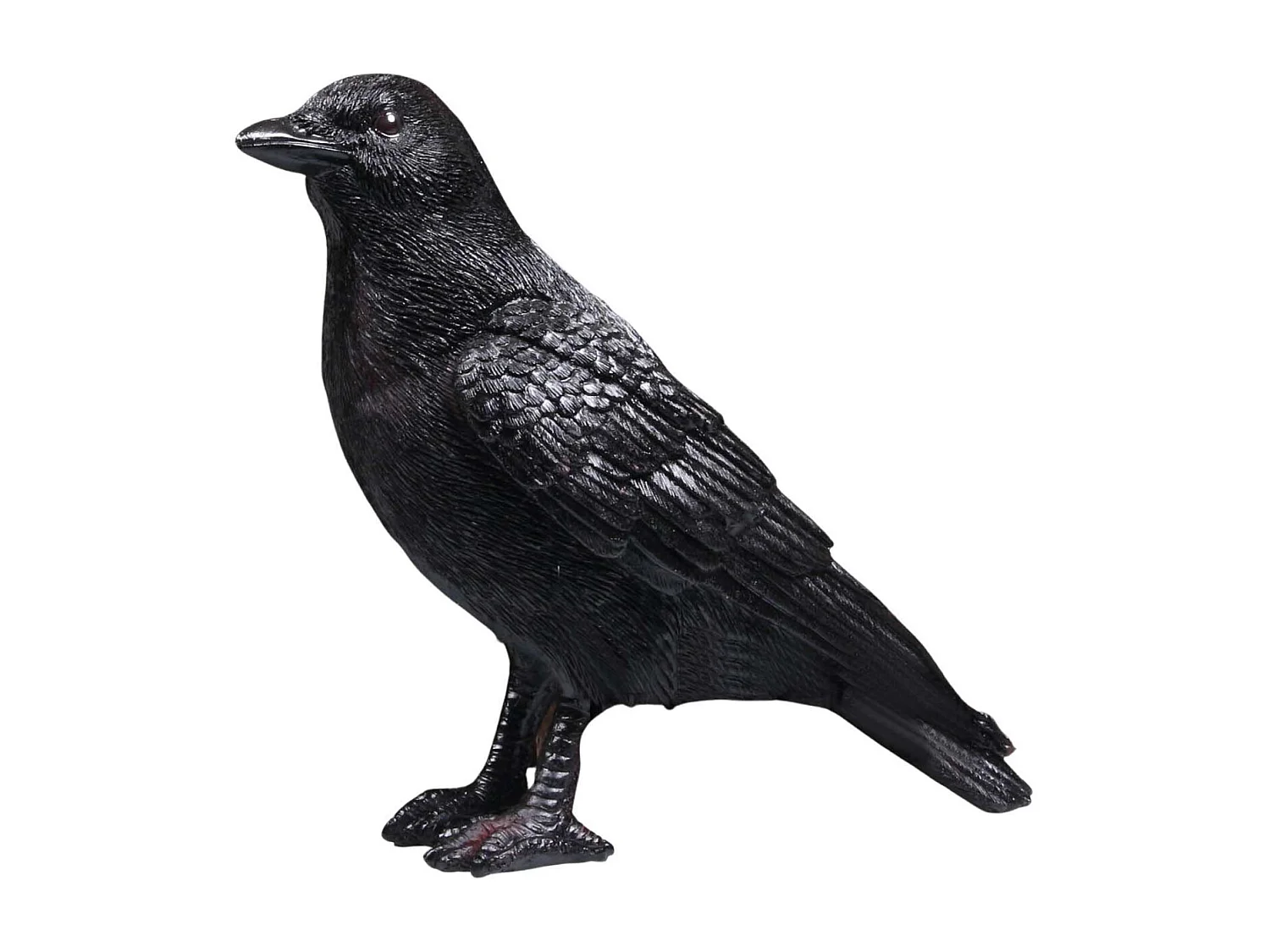 Uccello corvo in resina 24 x 10 x 20 cm