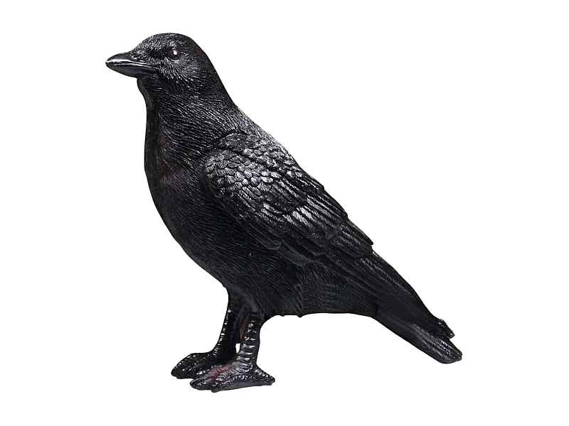 Oiseau Corneille en résine 24 x 10 x 20 cm