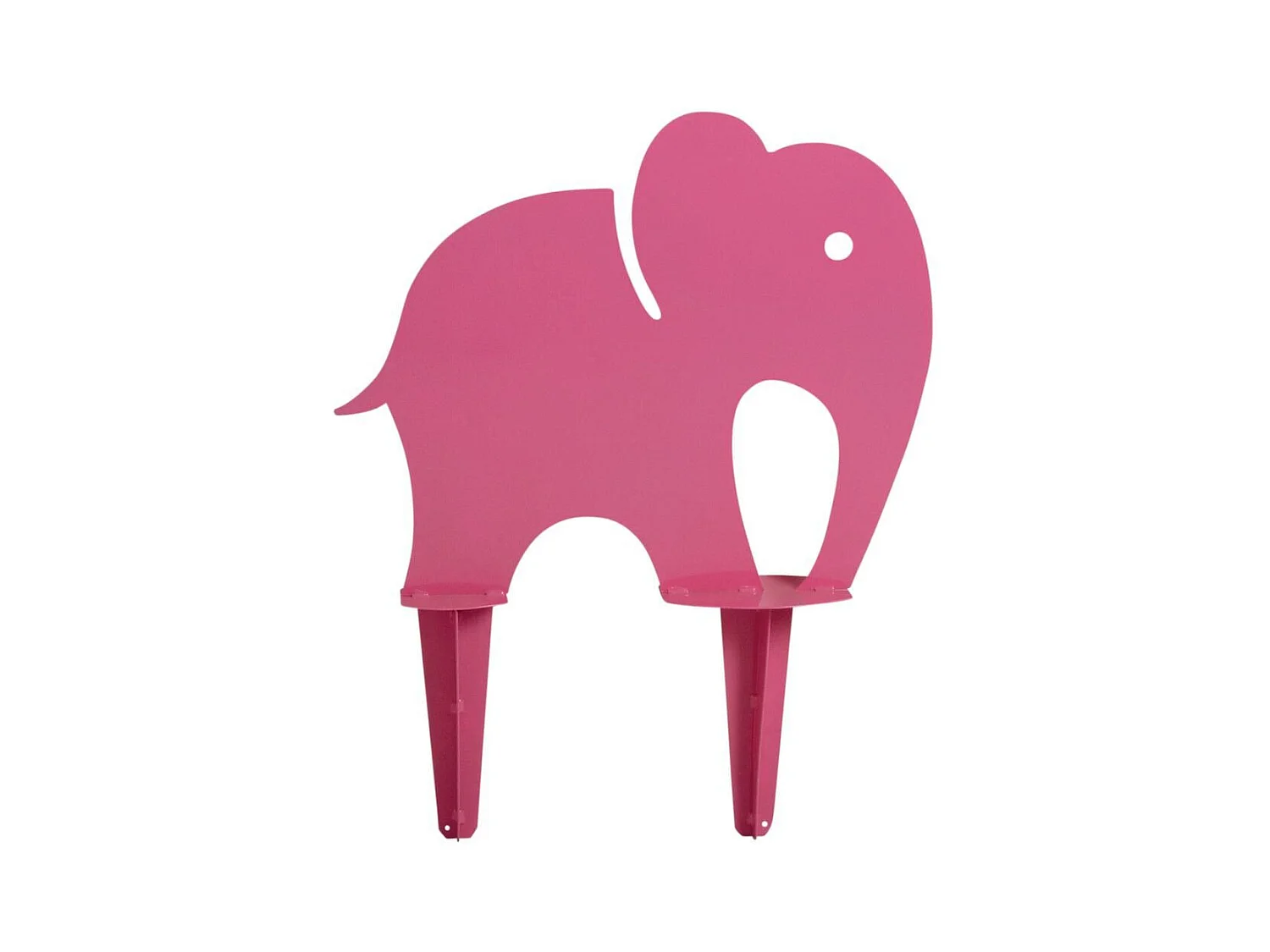 Eléphant rose déco en fer