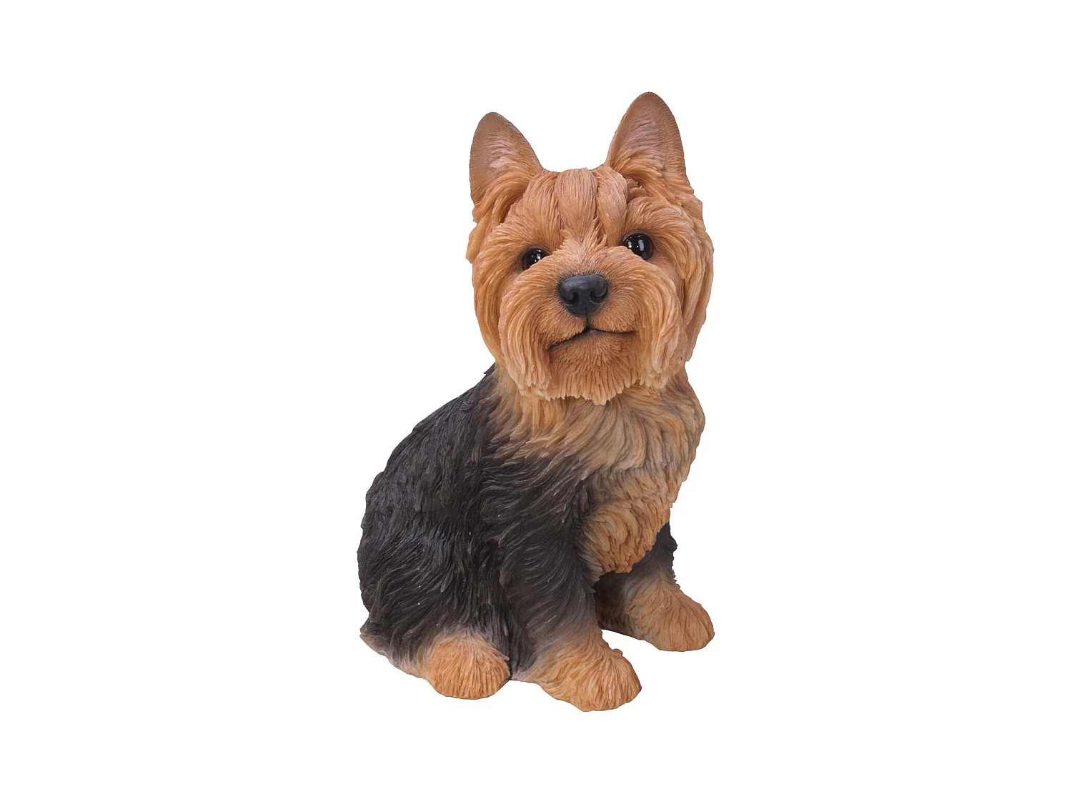 Yorkshire assis en résine 18 cm