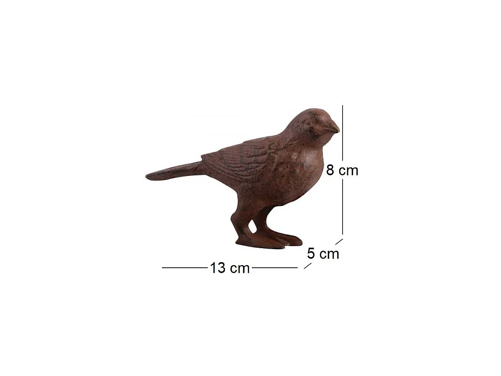 Oiseau déco en fonte