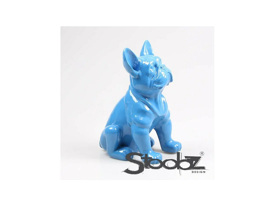 Chien bouledogue français coloré 37 x 25 x 22 cm