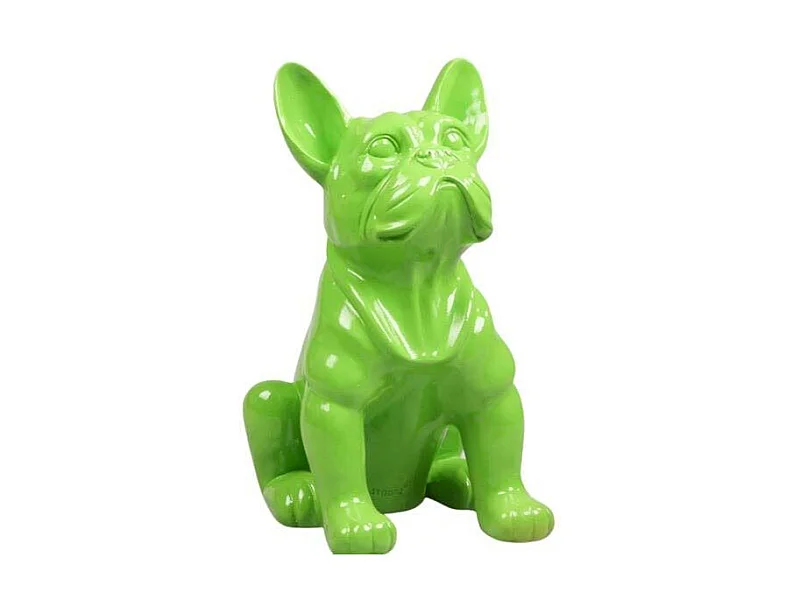 Chien bouledogue français coloré 37 x 25 x 22 cm