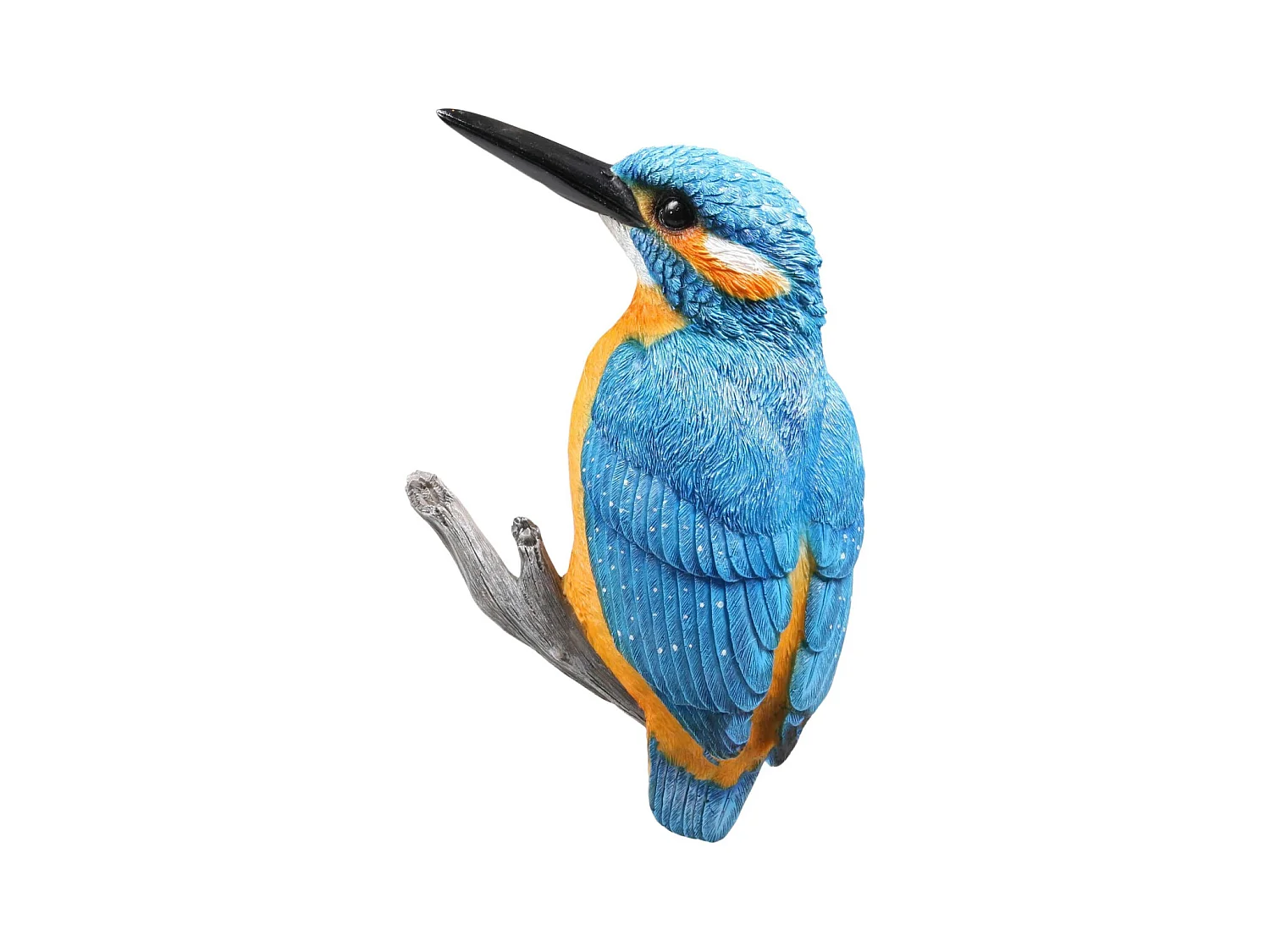 Oiseau martin pêcheur mural en résine 19 x 29 x 5 cm