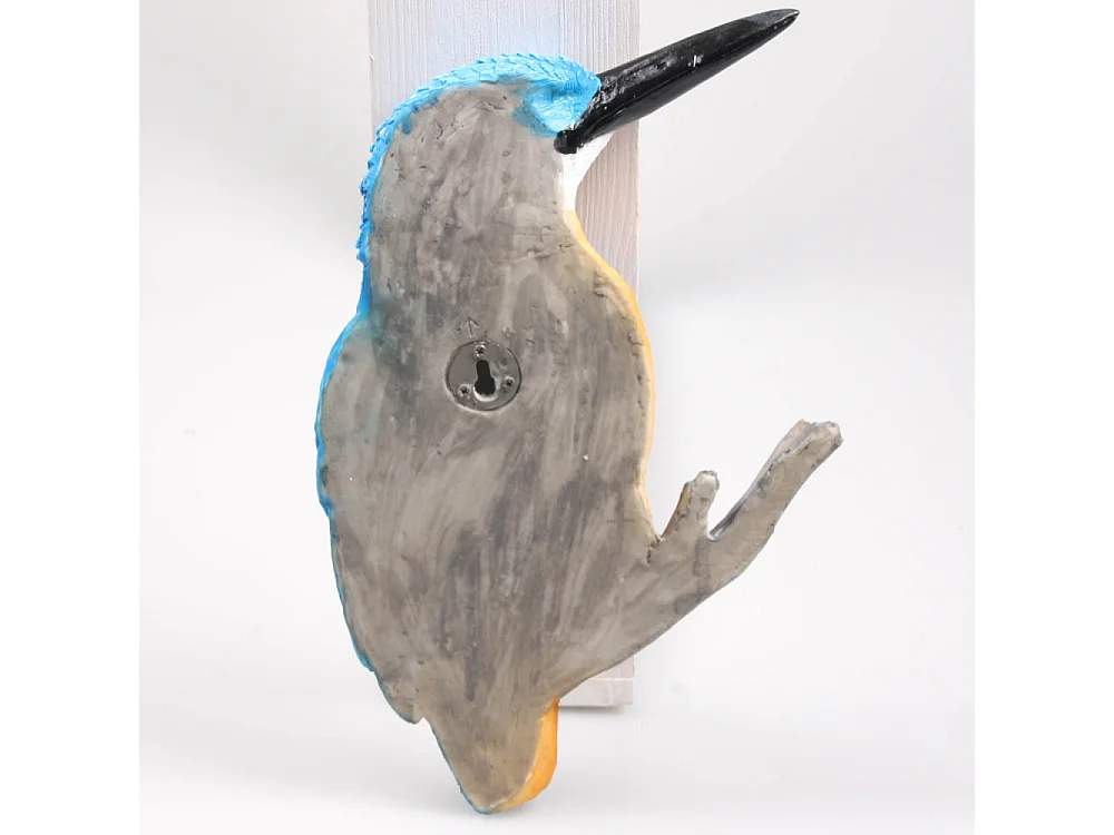 Uccello martin pescatore in resina 19 x 29 x 5 cm