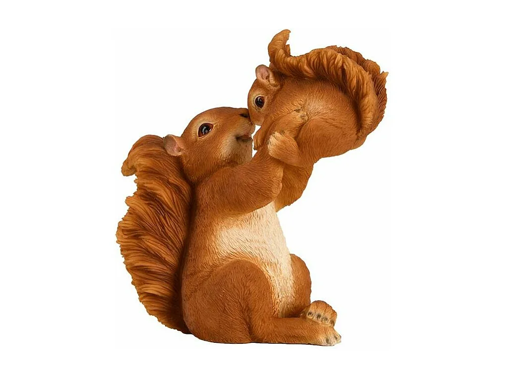 Ecureuil avec bébé en résine