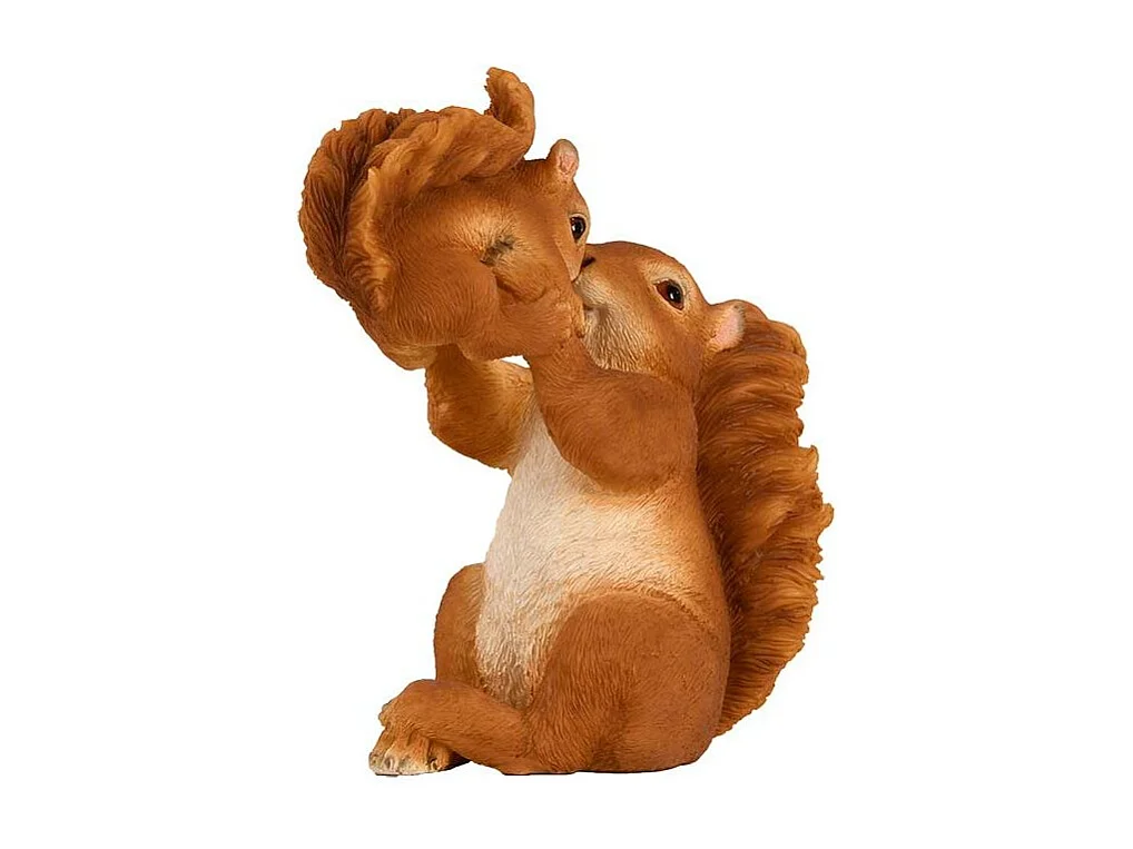 Ecureuil avec bébé en résine