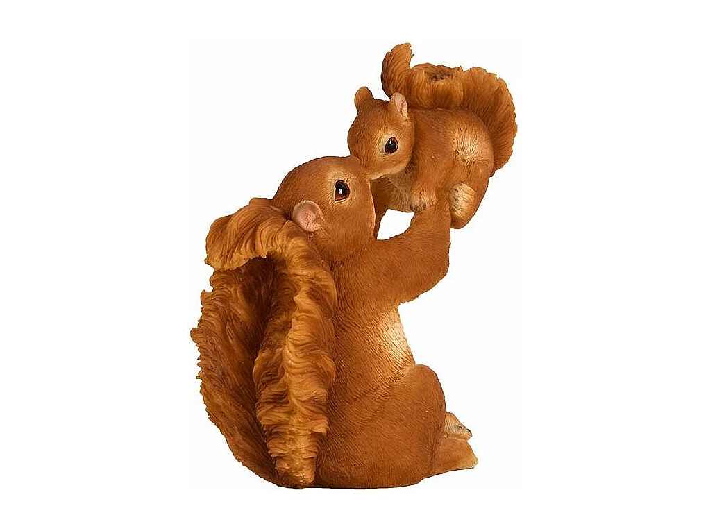 Ecureuil avec bébé en résine