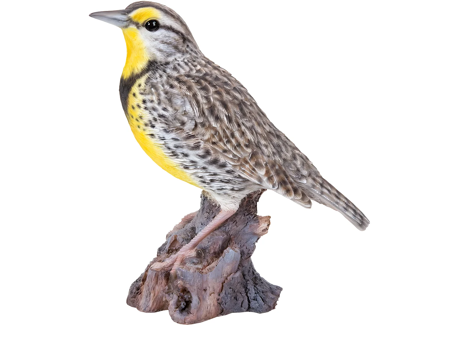 Alouette en résine sur branche 18 cm