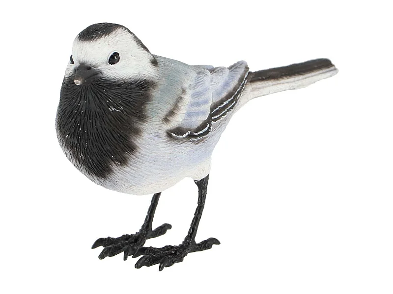 Oiseau décoratif extérieur en polyrésine Bergeronnette grise