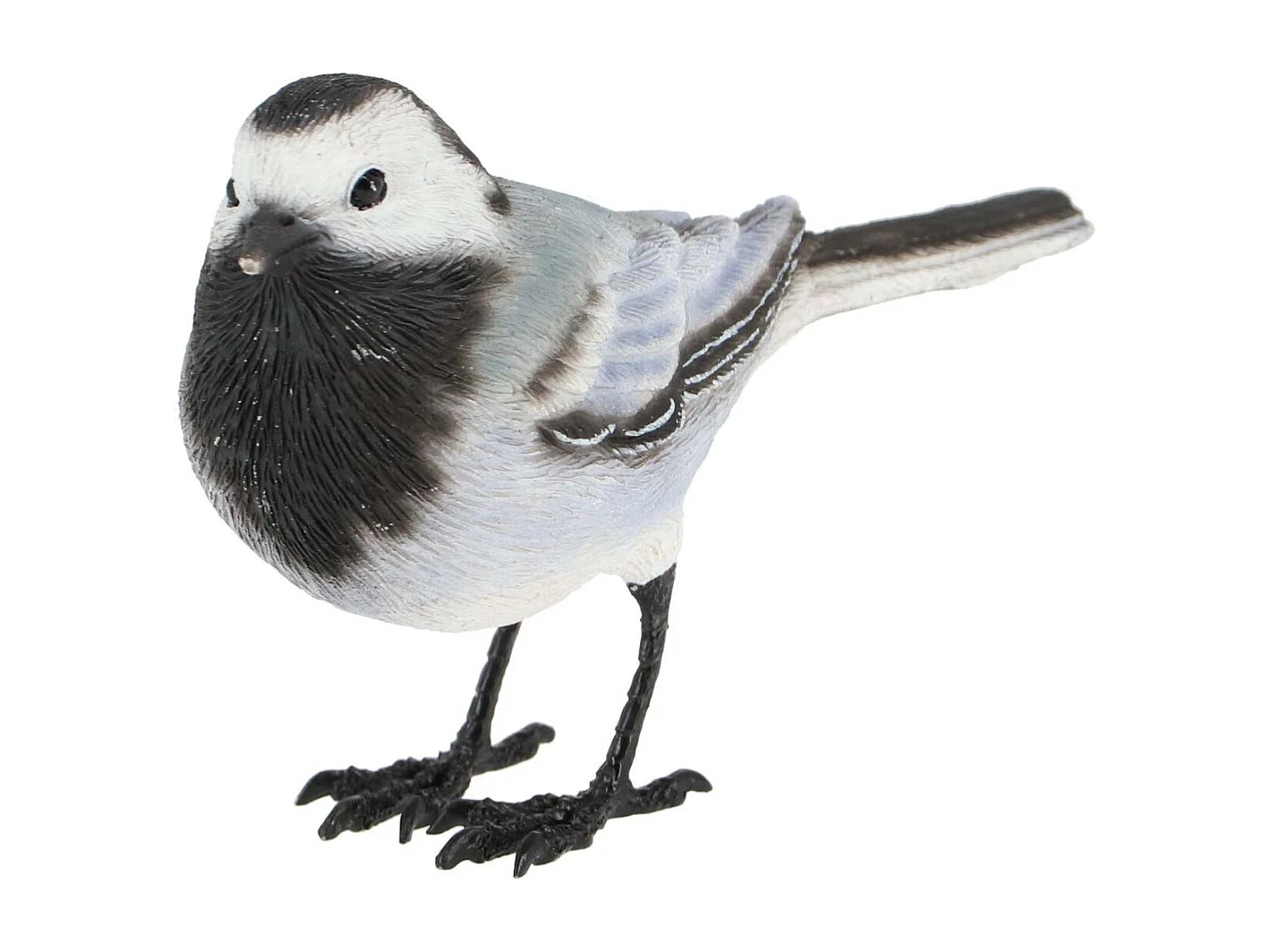 Oiseau décoratif extérieur en polyrésine Bergeronnette grise