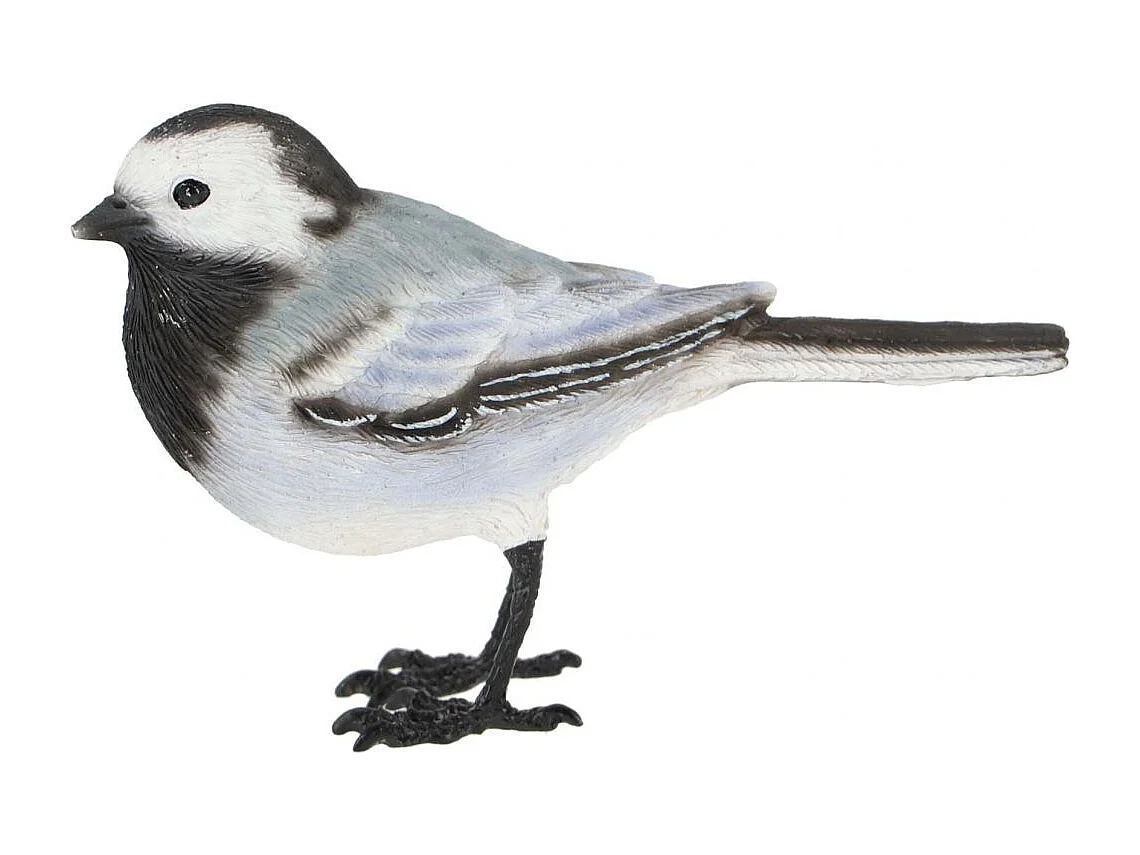 Oiseau décoratif extérieur en polyrésine Bergeronnette grise