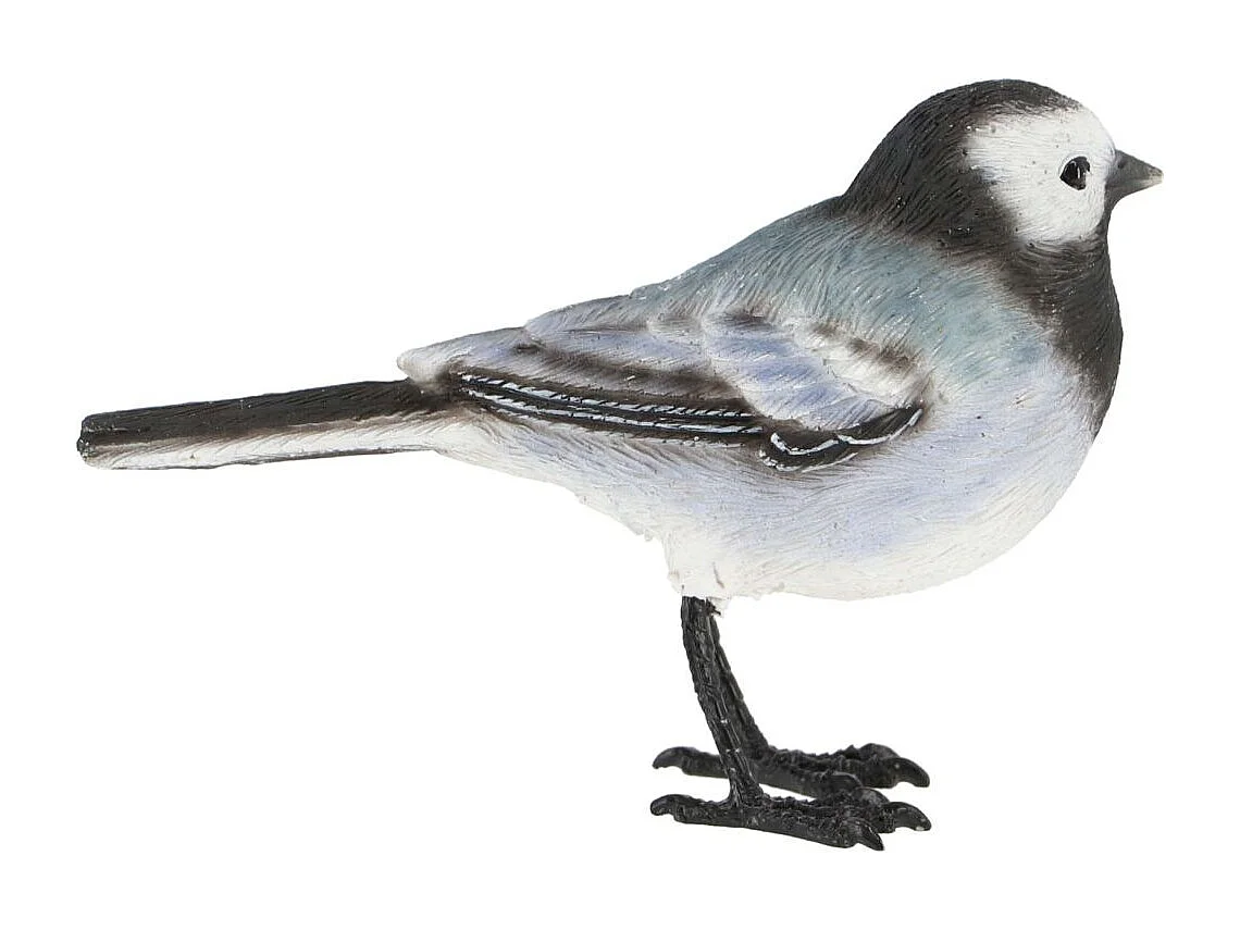 Oiseau décoratif extérieur en polyrésine Bergeronnette grise