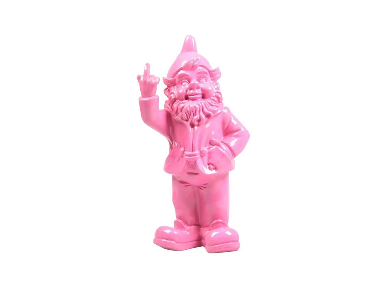 Nain de jardin en résine F*ck 16 x 12 x 32 cm