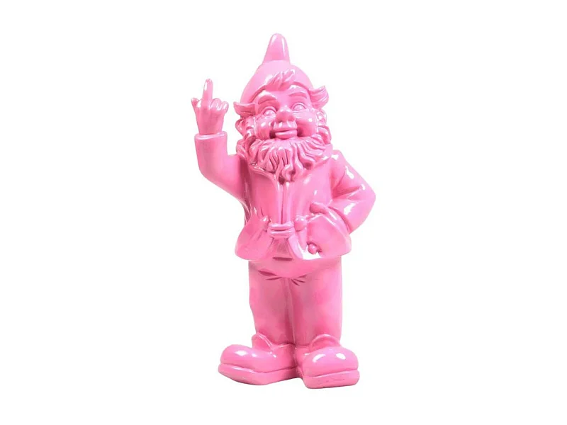 Nain de jardin en résine F*ck 16 x 12 x 32 cm