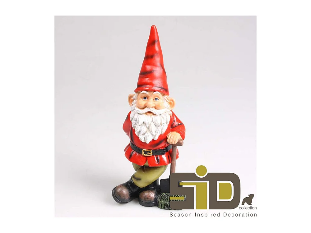 Nain de jardin avec pelle en résine André S