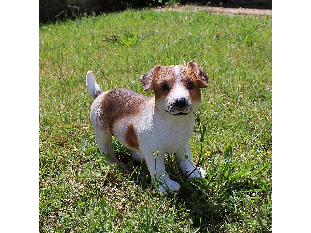 Jack Russel Hund aus Kunstharz 39 x 18 x 26 cm