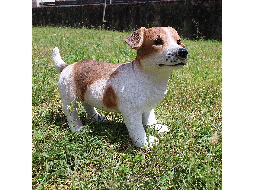 Jack Russel Hund aus Kunstharz 39 x 18 x 26 cm