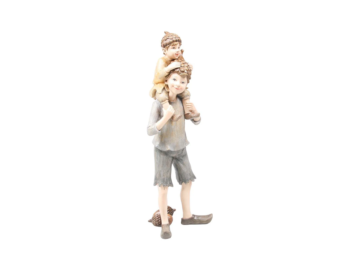 Figurine fée en résine Duo sur épaules