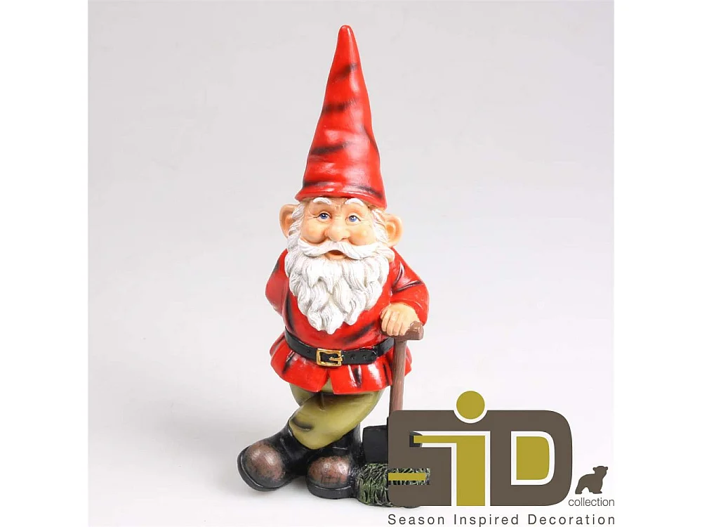 Nain de jardin avec pelle en résine André L