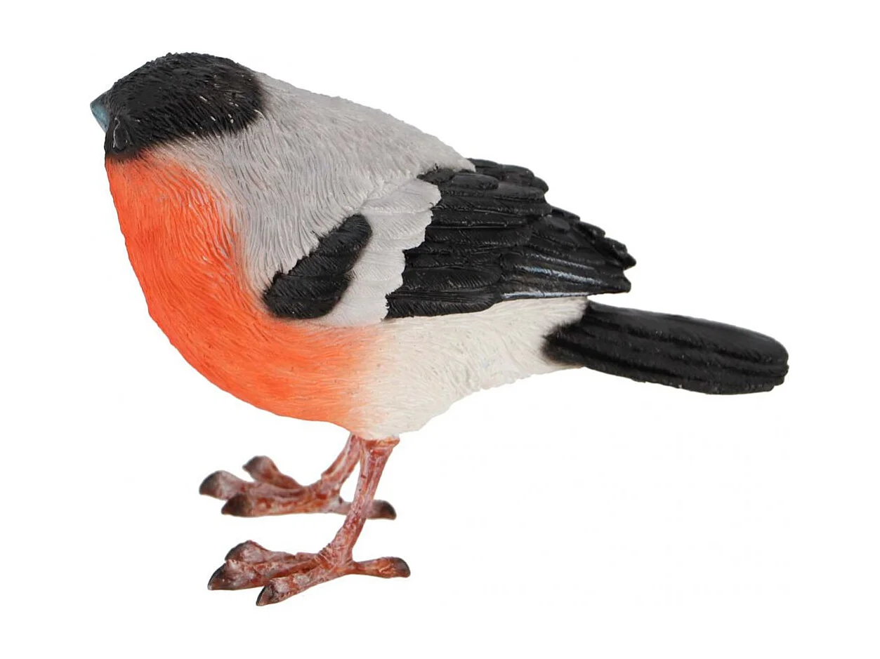 Oiseau décoratif extérieur en polyrésine Bouvreuil