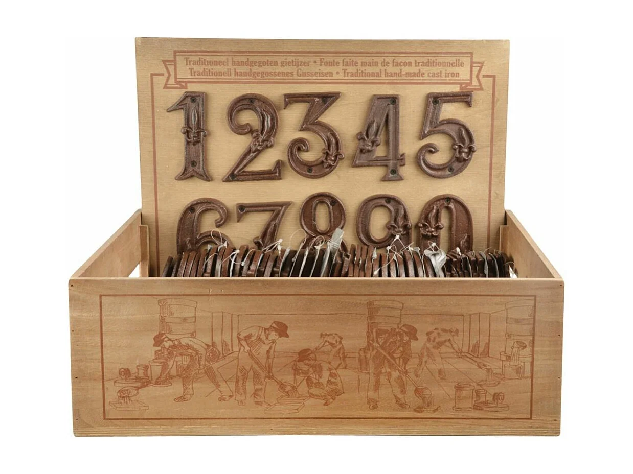 Numéro de maison en fonte Chiffre 8