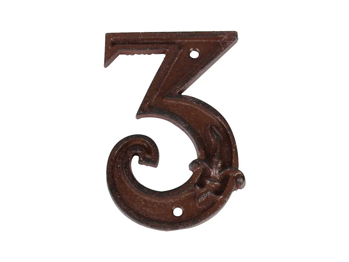 Numéro de maison en fonte Chiffre 3