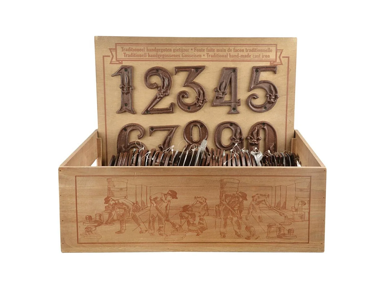 Numéro de maison en fonte Chiffre 3