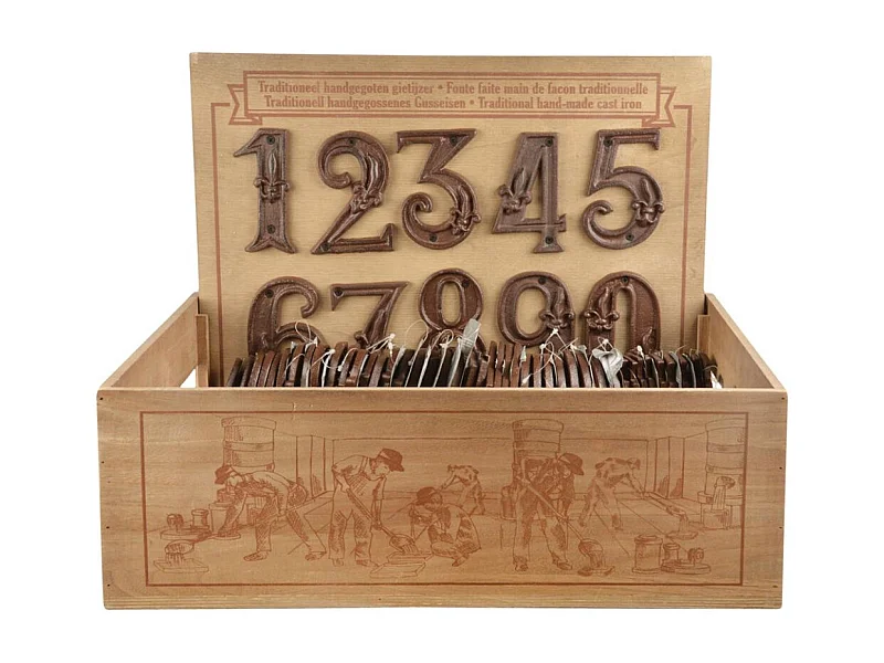 Numéro de maison en fonte Chiffre 3