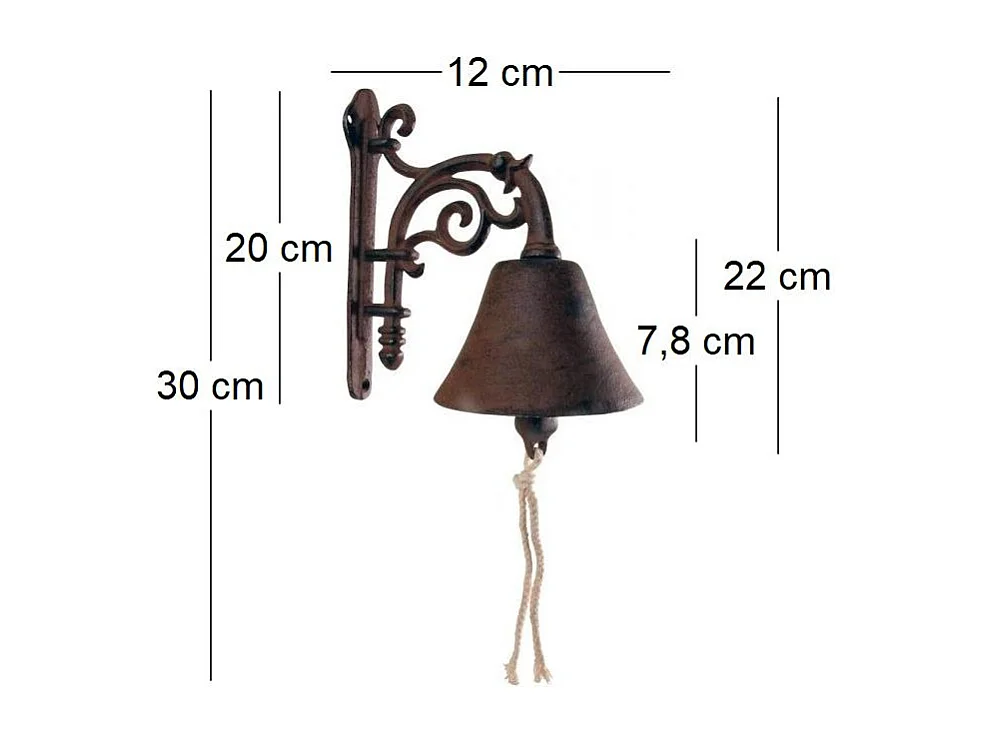 Cloche de jardin fleurs en fonte