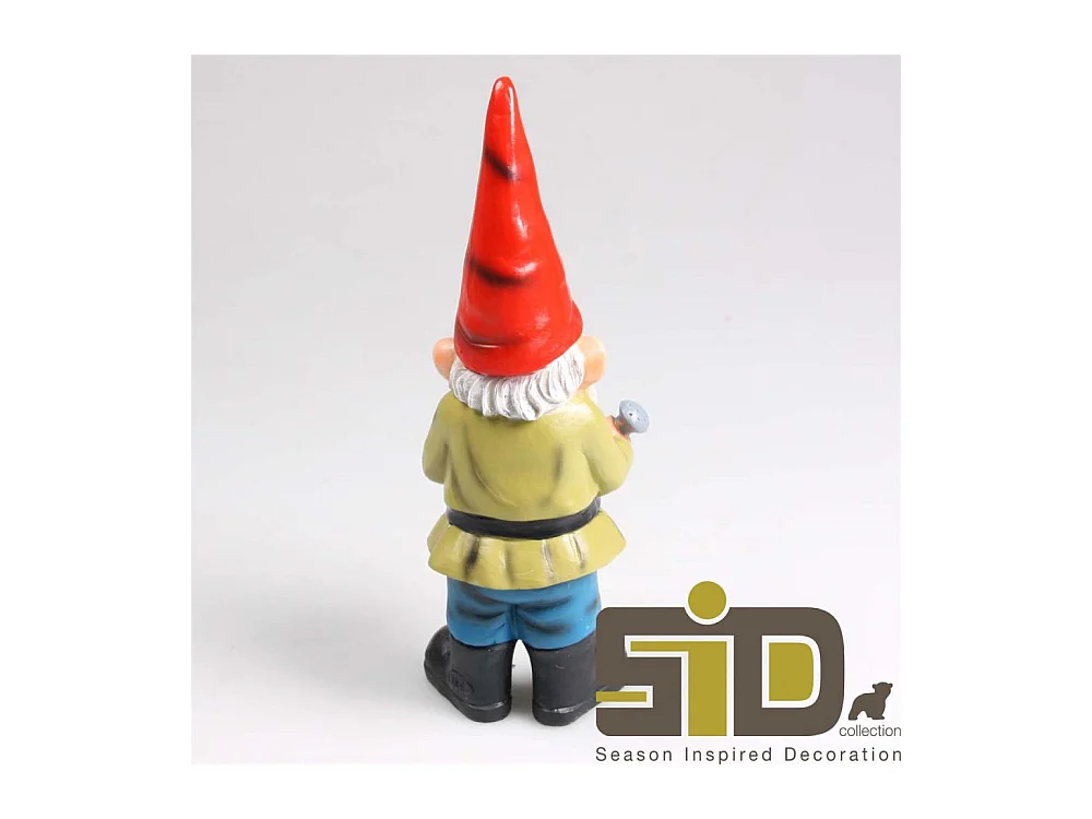 Nain de jardin avec arrosoir en résine 80 cm