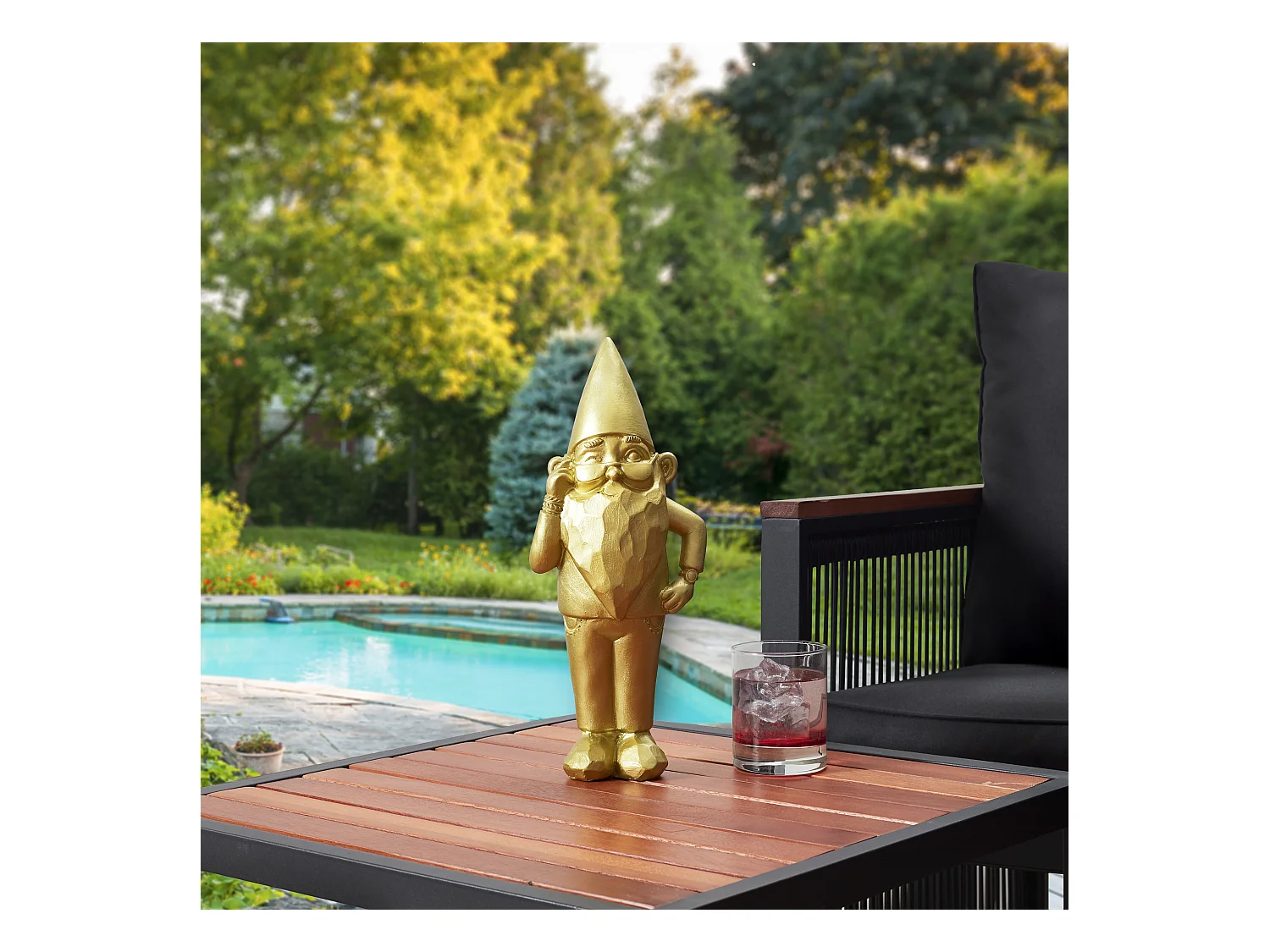 Sculpture Nano Star Int Ext H33cm Or