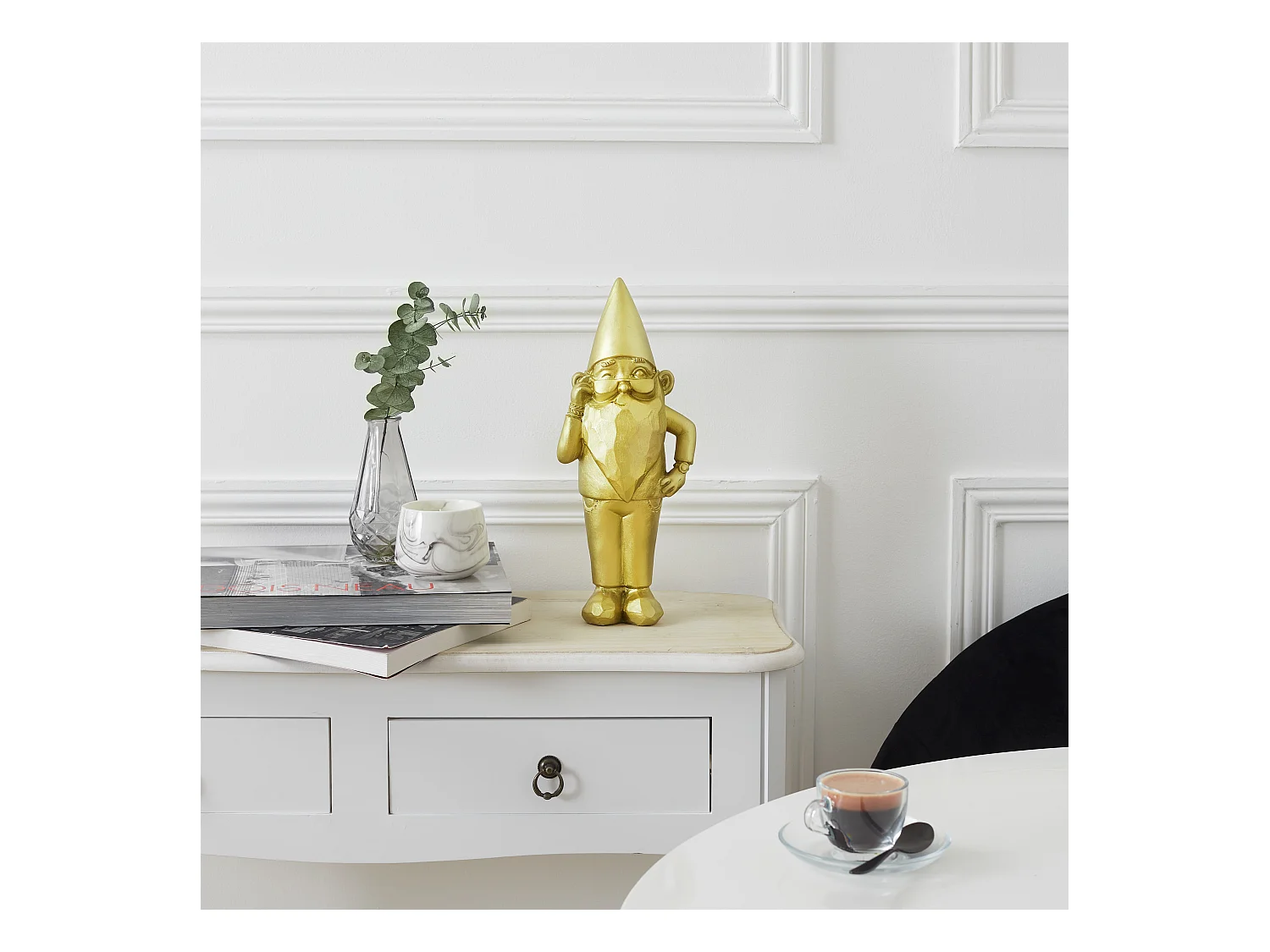 Sculpture Nano Star Int Ext H33cm Or