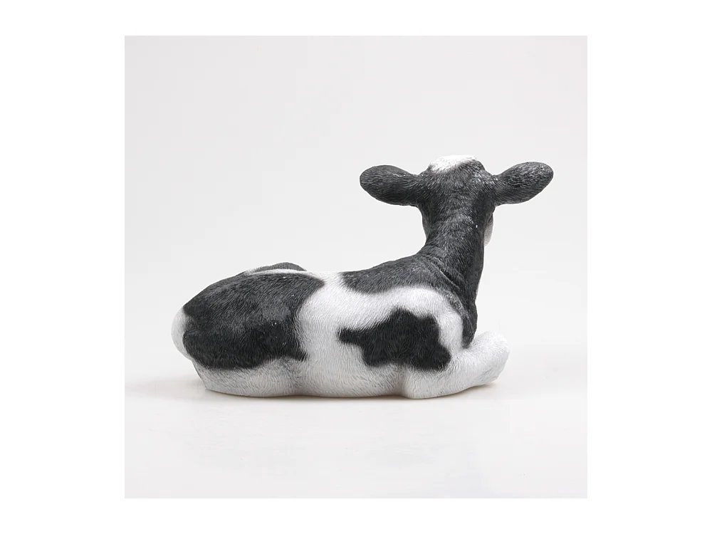 Vache couchée en résine 34 x 21 x 21.5 cm
