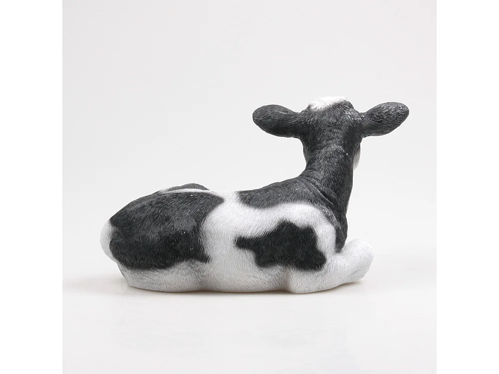 Vache couchée en résine 34 x 21 x 21.5 cm