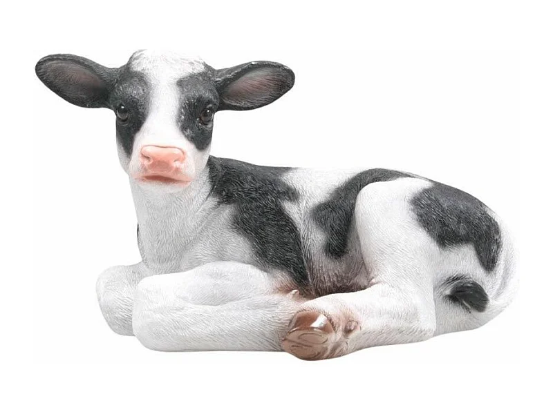 Vache couchée en résine 34 x 21 x 21.5 cm