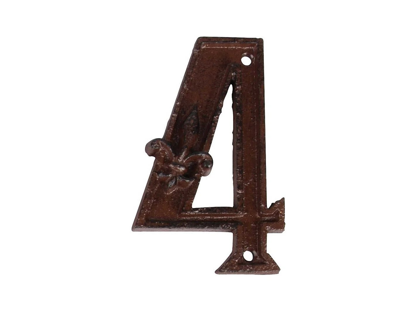Numéro de maison en fonte Chiffre 4