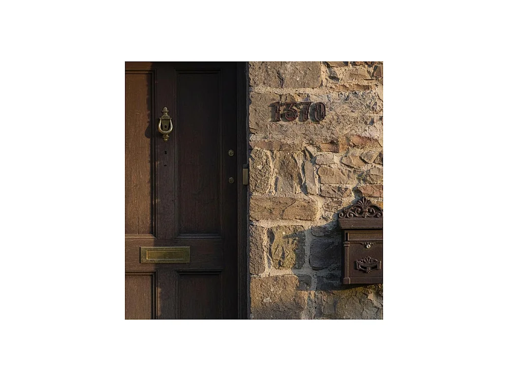 Numéro de maison en fonte Chiffre 4