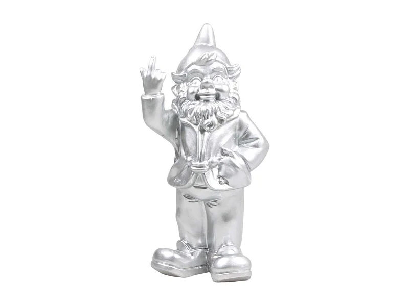 Nain de jardin en résine F*ck 16 x 12 x 32 cm